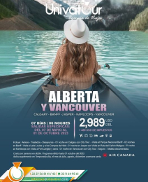 ¡Vive la magia de Alberta y Vancouver en un viaje de 7 días y 6 noches! ??????
Explora los impresio...