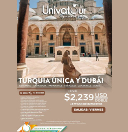 ¡Embárcate en un viaje inigualable a través de Turquía y Dubái con Univatour! 
Desde la majestuosid...