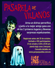  ¡Inscribe a tu peque y su perrito en la Pasarela de Villanos! 
 - Centro Comercial Parque Puebla -...