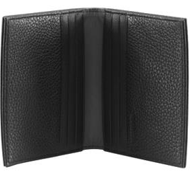 30163101 
color negro, piel lisa

30163201
color negro, piel rugosa

Antwerp
Tarjetero de pie...