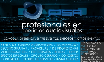 Profesionales en Servicios Audiovisuales - PSA - Puebla