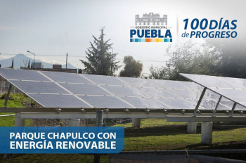Instalamos energía renovable con celdas solares en el Parque Chapulco #ProgresoconTony - H. Ayuntami...