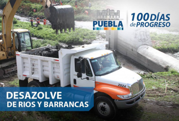100 días de Progreso, Desazolve de Rios y barrancas  #ProgresoconTony - H. Ayuntamiento de Puebla - ...